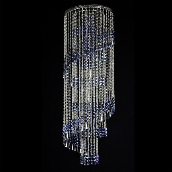 【WRANOVSKY】クリスタルシーリングシャンデリア「St. Tropez color」 4灯 (W300×H1000mm)