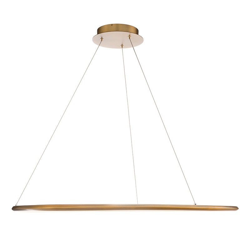【WAC LIGHTING】アメリカ・LEDペンダントライト「Oyster」ゴールド(φ1060×H20mm)※要問合せ