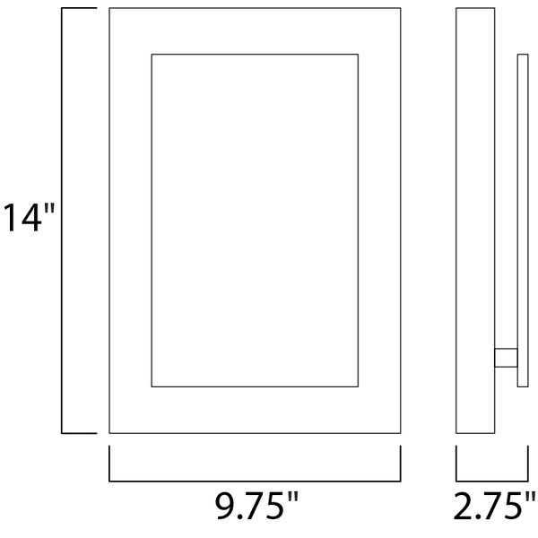 【ET2】アメリカ・アウトドアウォールライト「ALUMILUX PISO」1灯（W250×D70×H360mm）