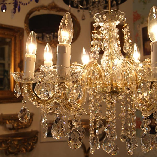 マリアテレサ型 クリスタルシャンデリア 8灯(W650mm) | EL JEWEL