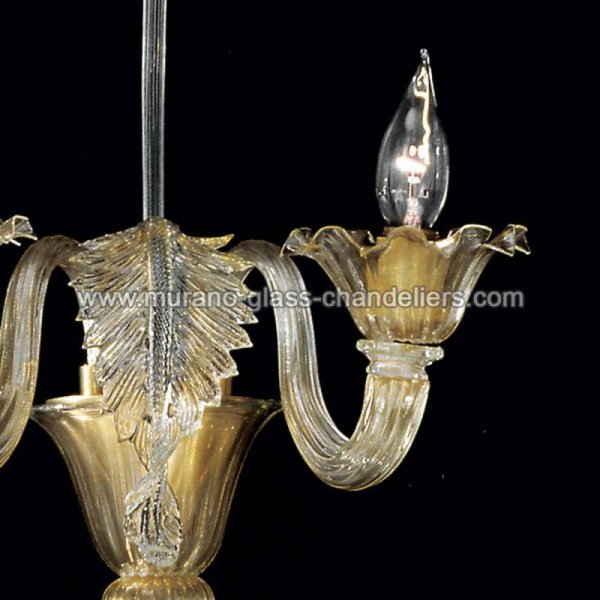 【MURANO GLASS CHANDELIERS】イタリア・ヴェネチアンガラスウォールライト2灯「GIUSTINIANO」（W350×D280×H480mm）
