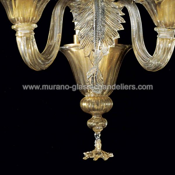 【MURANO GLASS CHANDELIERS】イタリア・ヴェネチアンガラスウォールライト2灯「GIUSTINIANO」（W350×D280×H480mm）