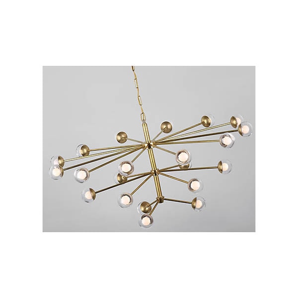 【Visual Comfort】アメリカ・デザイン照明 ペンダントライト「Alloway Large Chandelier」LED　ゴールド（W1067×H565mm）