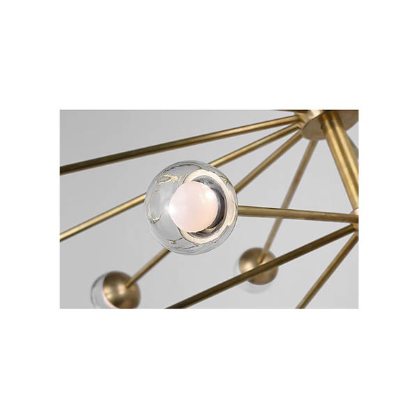 【Visual Comfort】アメリカ・デザイン照明 ペンダントライト「Alloway Large Chandelier」LED　ゴールド（W1067×H565mm）