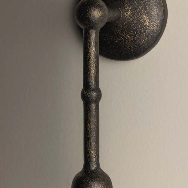 【TROY】アメリカ・デザイン照明 ウォールライト「Vishal」1灯 BLACK PATINA GOLD（W197×D216×H470mm）