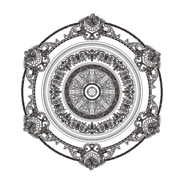 <b>日本初上陸【本物の宮殿スタイル】</b>アメリカ直輸入シーリングメダリオン(1676mm×1676mm)