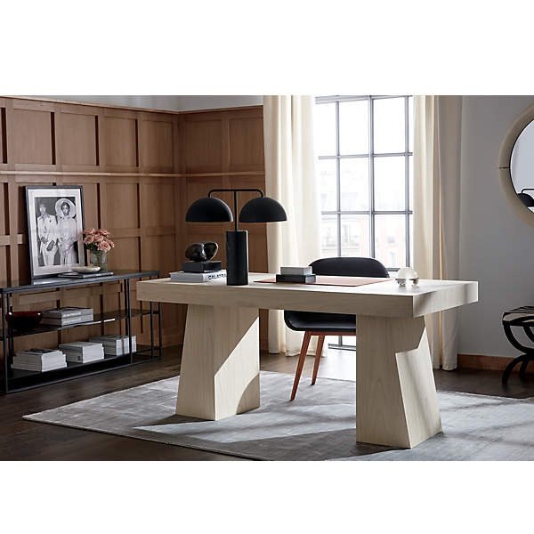 アメリカ・デザイン照明天然大理石アラバスター・テーブルライト「DOMES」2灯 ブラック（W510×D250×H560mm）