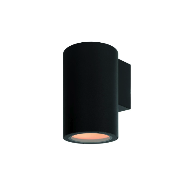 【LUCIDE】ベルギー インドア／アウトドアウォールスポットライト「VOLANTIS」Black 1灯（W146×D108×H182mm）