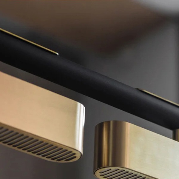 【リーズナブル】デザイン照明　モダンステンレスペンダントライト　2灯／3灯（W1000／1400mm） 