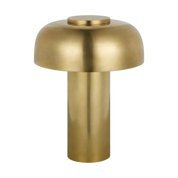 【TECH LIGHTING】アメリカ・テーブルライト「Louver 9 Rechargeable Table Lamp」ゴールド(W178×D178×H224mm)