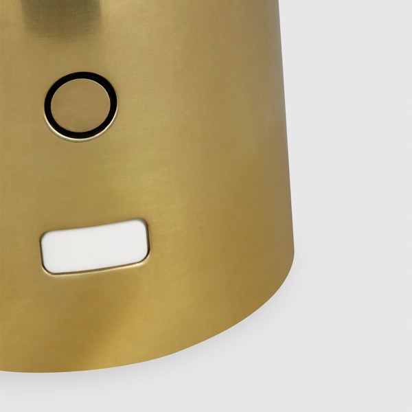 【TECH LIGHTING】アメリカ・テーブルライト「Louver 9 Rechargeable Table Lamp」ゴールド(W178×D178×H224mm)