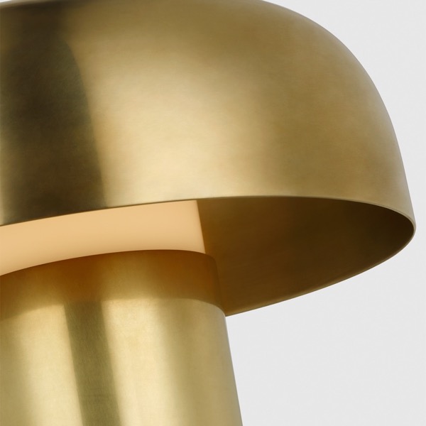 【TECH LIGHTING】アメリカ・テーブルライト「Louver 9 Rechargeable Table Lamp」ゴールド(W178×D178×H224mm)