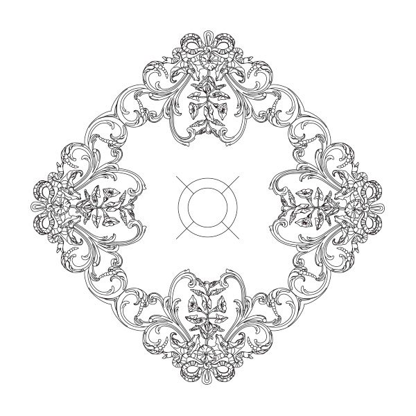 日本初上陸【本物の宮殿スタイル】アメリカ直輸入シーリングメダリオン(914mm×914mm)