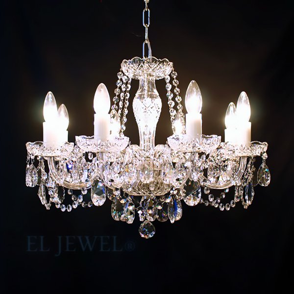 ART GLASS】クリスタルシャンデリア「ELSA」8灯(W580×H440mm) | EL JEWEL