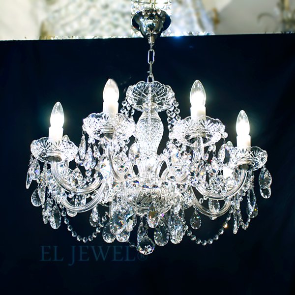 ART GLASS】クリスタルシャンデリア「ELSA」8灯(W580×H440mm) | EL JEWEL