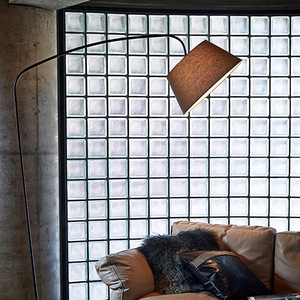 エスプレッソリビングフロアーランプ「Espresso」1灯・ブラウン／ホワイト（H1955mm）【業販対象外】