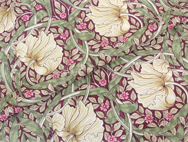 【William Morris】アンティーク調シェードテーブルライト ピンパーネル(φ290×H550mm)