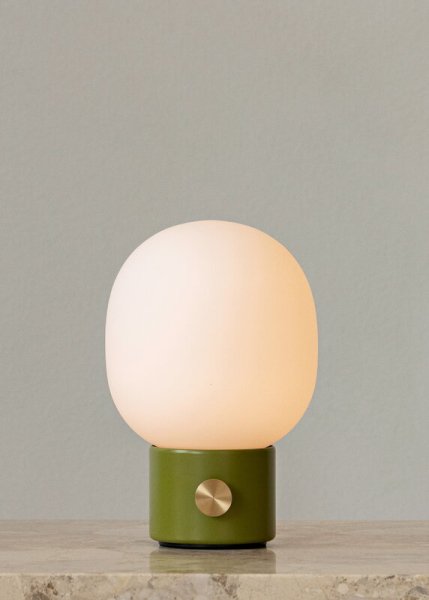 【Menu】北欧デザイン照明「JWDA Portable table lamp, dusty green」テーブルライト(Φ145×H215mm)