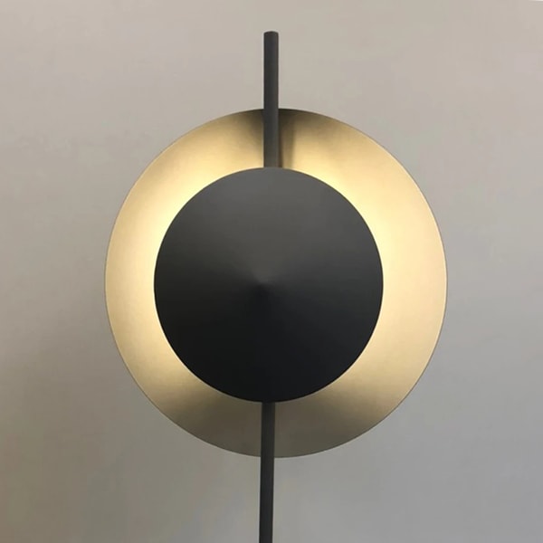 デザイン照明 モダン 大理石フロアライト ブラック（W400×H1675mm