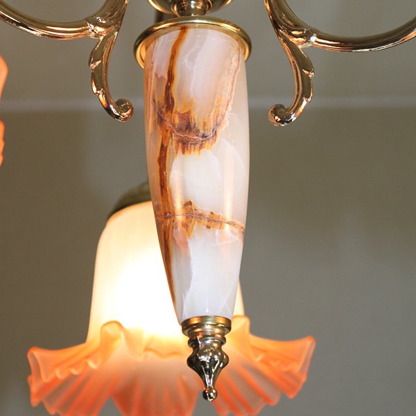 Trois トワクリアガラス3灯シャンデリア