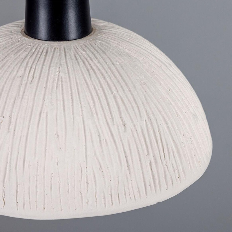 【Mullan】アイルランド・「KAURI」マーブルセラミックドームペンダントライト1灯・Matte White（W200×H200mm）