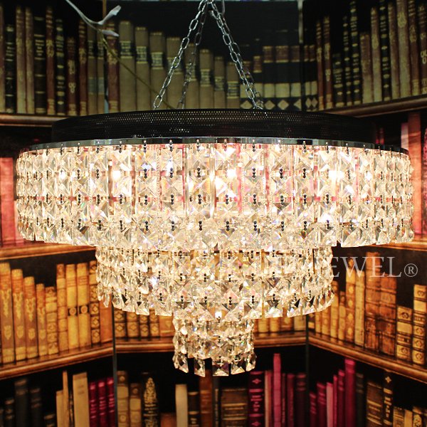 【クローム2台在庫有！】チャイニーズクリスタルデザインシーリングシャンデリア 16灯 (φ600×H380mm)