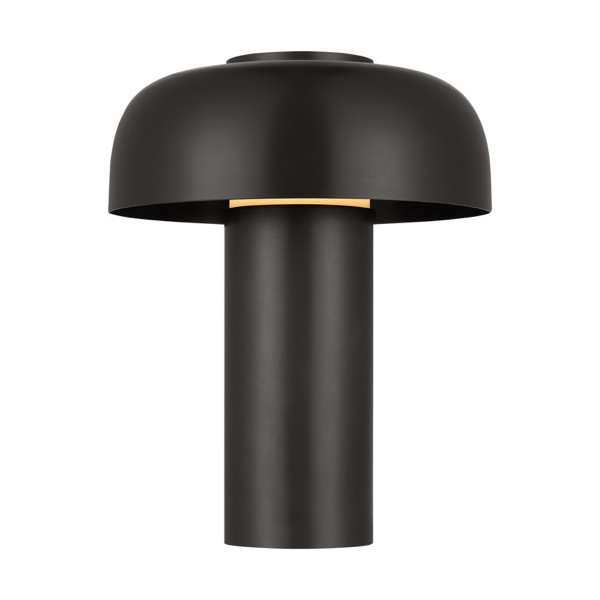 【TECH LIGHTING】アメリカ・テーブルライト「Louver 9 Rechargeable Table Lamp」ブロンズ（W178×D178×H224mm）