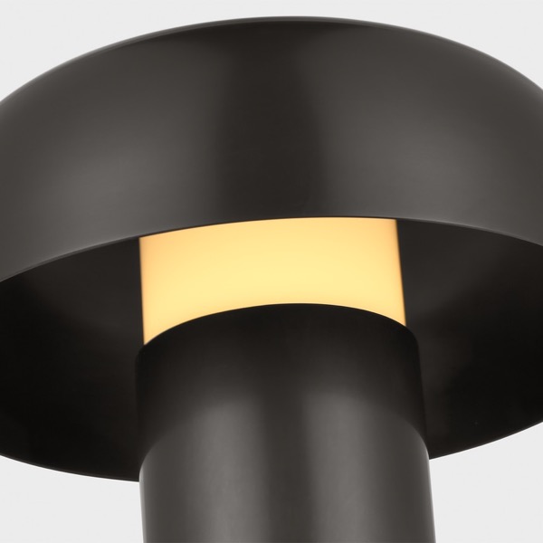 【TECH LIGHTING】アメリカ・テーブルライト「Louver 9 Rechargeable Table Lamp」ブロンズ（W178×D178×H224mm）