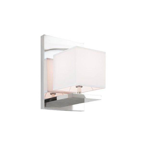 【MARETTI】オランダ・ファブリックシェードウォールライト「FRANKLIN」1灯 CHROME（W200×D185×H295mm）