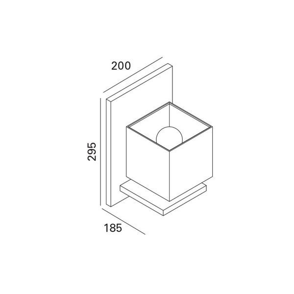 【MARETTI】オランダ・ファブリックシェードウォールライト「FRANKLIN」1灯 CHROME（W200×D185×H295mm）