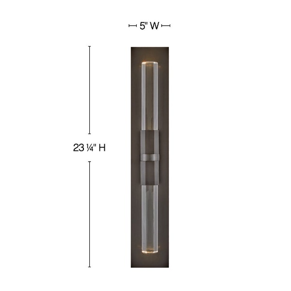 【HINKLEY】LEDウォールライト「Cecily」(L102×W127×H737mm)