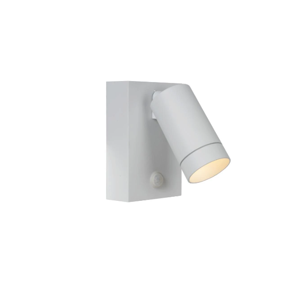 【LUCIDE】ベルギー インドア／アウトドアウォールセンサースポットライト「TAYLOR」White 1灯（W100×D153×H150mm）
