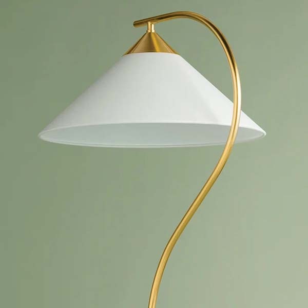 【MITZI】アメリカ・モダンフロアライト「Bianca」1灯・ゴールド（W508×D585×H1601mm）