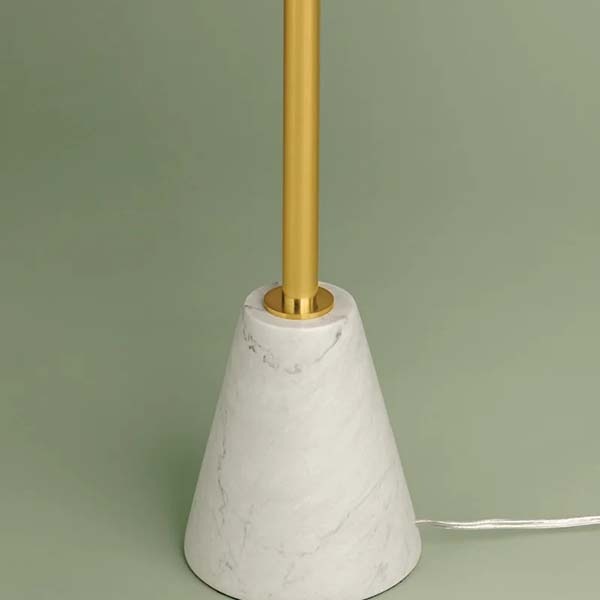 【MITZI】アメリカ・モダンフロアライト「Bianca」1灯・ゴールド（W508×D585×H1601mm）