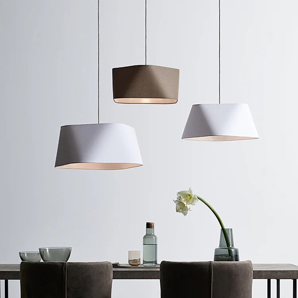 エスプレッソ 3ペンダント「Espresso 3-pendant」1灯・ホワイト/ブラウン(Ф490mm)【業販対象外】