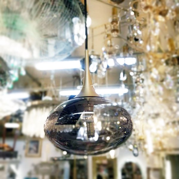 【1台在庫有!】【MARETTI】オランダ・ペンダントライト「PARADISO M」1灯 SMOKED GLASS(W170×H210mm)