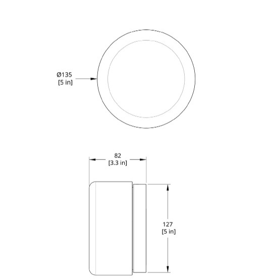 【リーズナブル】インテリア照明 LEDウォールライト ホワイト／アンバー／グレー（Φ135×H82mm） ウォールライト・ブラケットライト