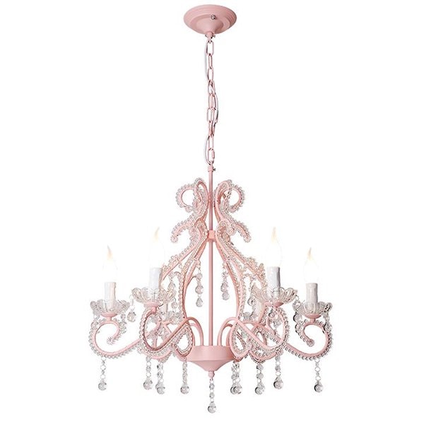 LED電球対応】6灯 クリスタルガラス シャンデリア 〈Rosa