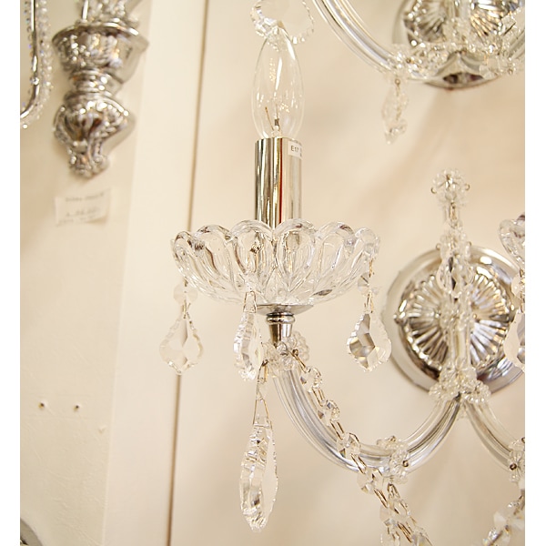 クリスタルブラケット 2灯 クローム（W300×H400mm） | EL JEWEL