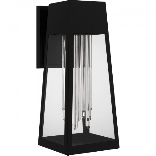 【QUOIZEL】アメリカ・デザイン照明 アウトドア LEDウォールライト「Guinn」マットブラック(W190×D240×H450mm)