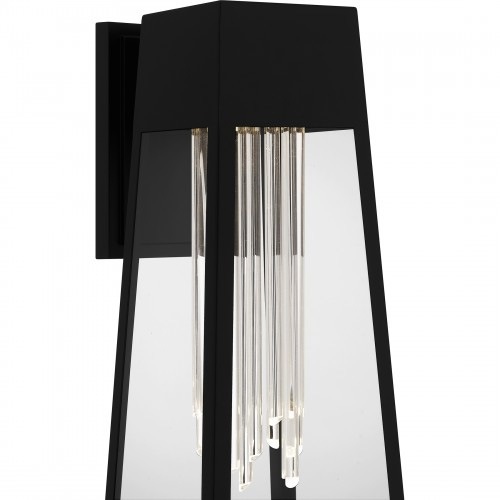【QUOIZEL】アメリカ・デザイン照明 アウトドア LEDウォールライト「Guinn」マットブラック(W190×D240×H450mm)