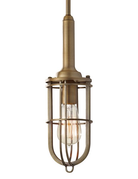 【GENERATION LIGHTING】アメリカ・FEISS Collectionケージペンダントライト「Urban Renewal」1灯(W109×H368mm)