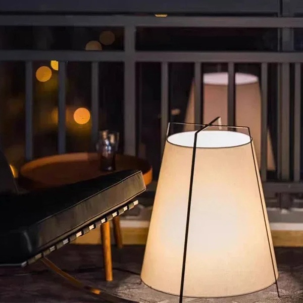 【リーズナブル】デザイン照明　モダンフロアライト　ナチュラル（φ191×H234mm／φ481×H595mm） フロアライト