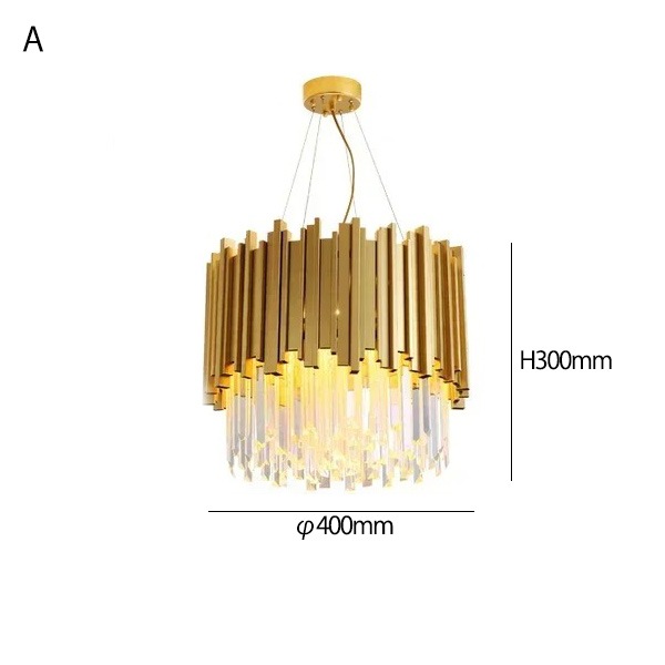 デザイン照明 クリスタルシャンデリア ゴールド（φ400～720mm） | EL JEWEL