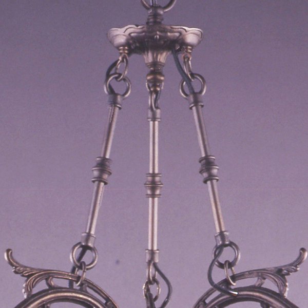 【入荷未定】【galle】-ガレ・コレクション- シェードランプ 3灯 ダークブロンズ「レッドローズ」