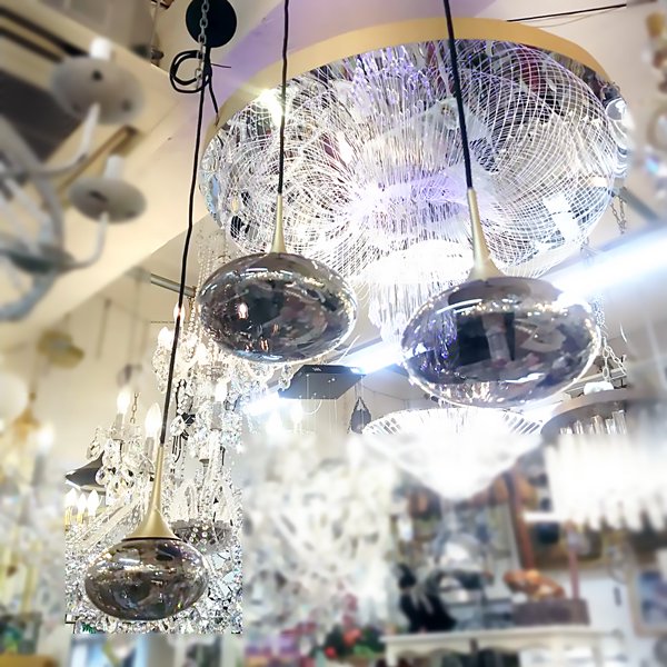 【1台在庫有！】【MARETTI】オランダ・ペンダントライト「PARADISO L」1灯  SMOKED GLASS（W200×H230mm）