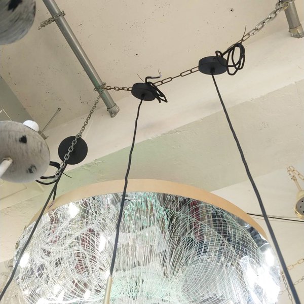 【1台在庫有！】【MARETTI】オランダ・ペンダントライト「PARADISO L」1灯  SMOKED GLASS（W200×H230mm）