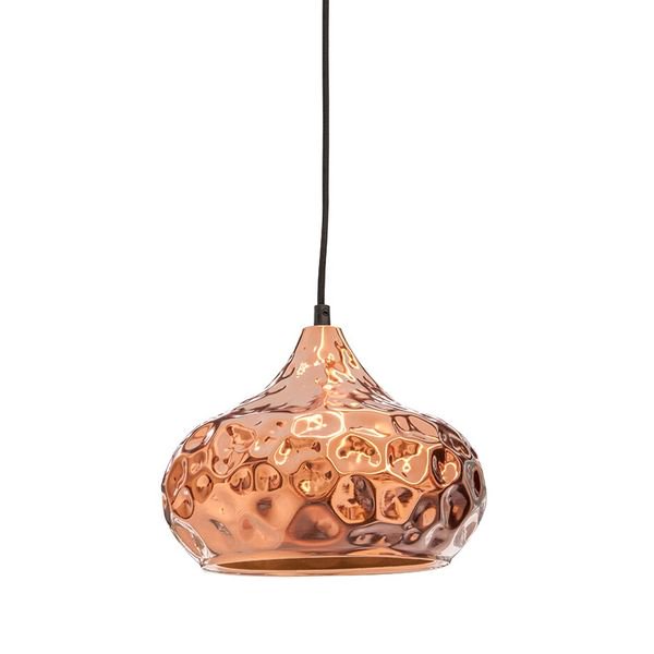 【MARETTI】オランダ・シェードペンダントライト「RED COPPER」1灯  BLACK（W250mm）