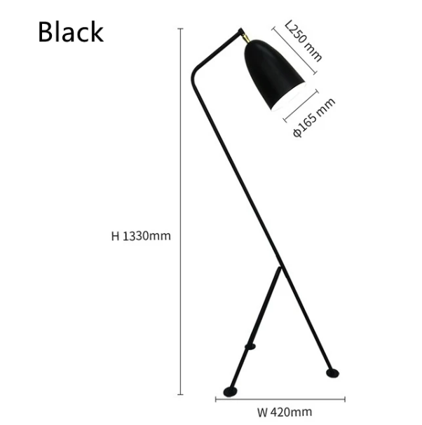【リーズナブル】LEDフロアライト ブラック/ホワイト (W420mm×H1330mm) 