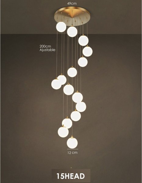 【Apextech】デザイン照明 3／5／7／10／15／20／24灯